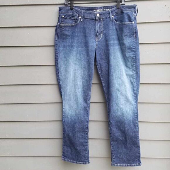 Signature Levis Modern Slim Jeans size 18M - Picture 1 of 11